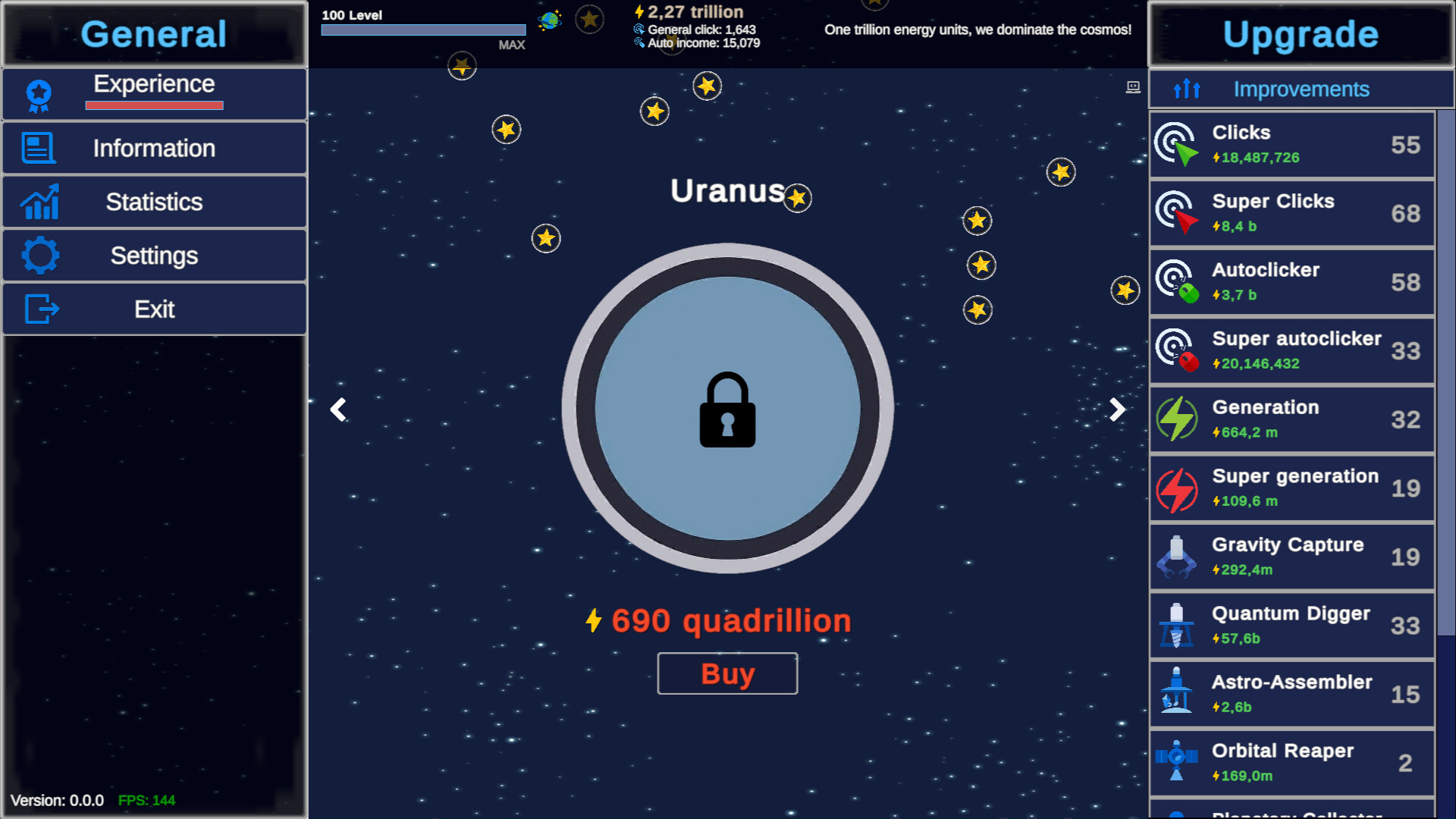 Clicker Astro Planet screenshot 4