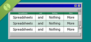 Spreadsheets and Nothing More Demo