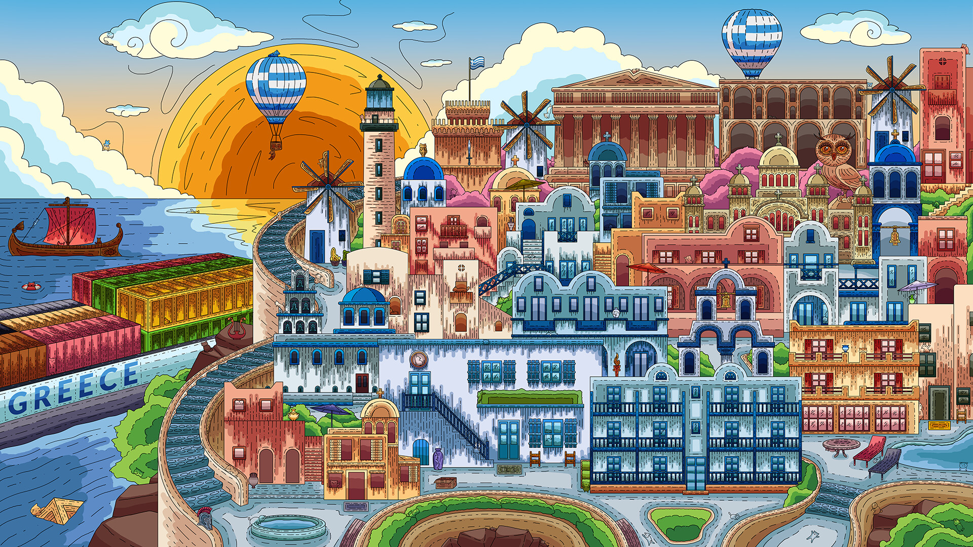 100 Greece Cats  - Artbook screenshot 1