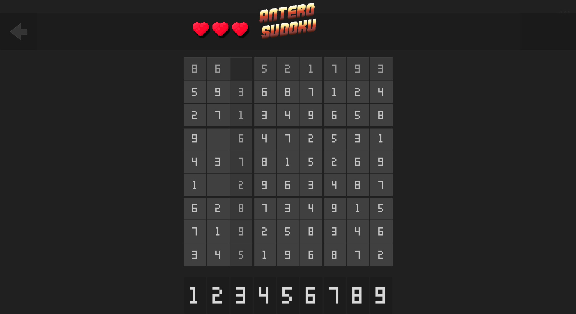 Antero Sudoku screenshot 1