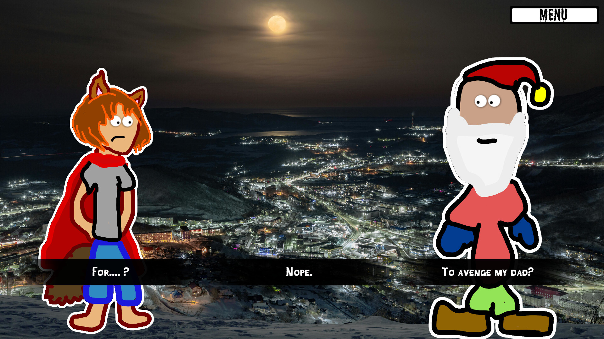 Girl Werewolf Hamlet Saves Christmas screenshot 2
