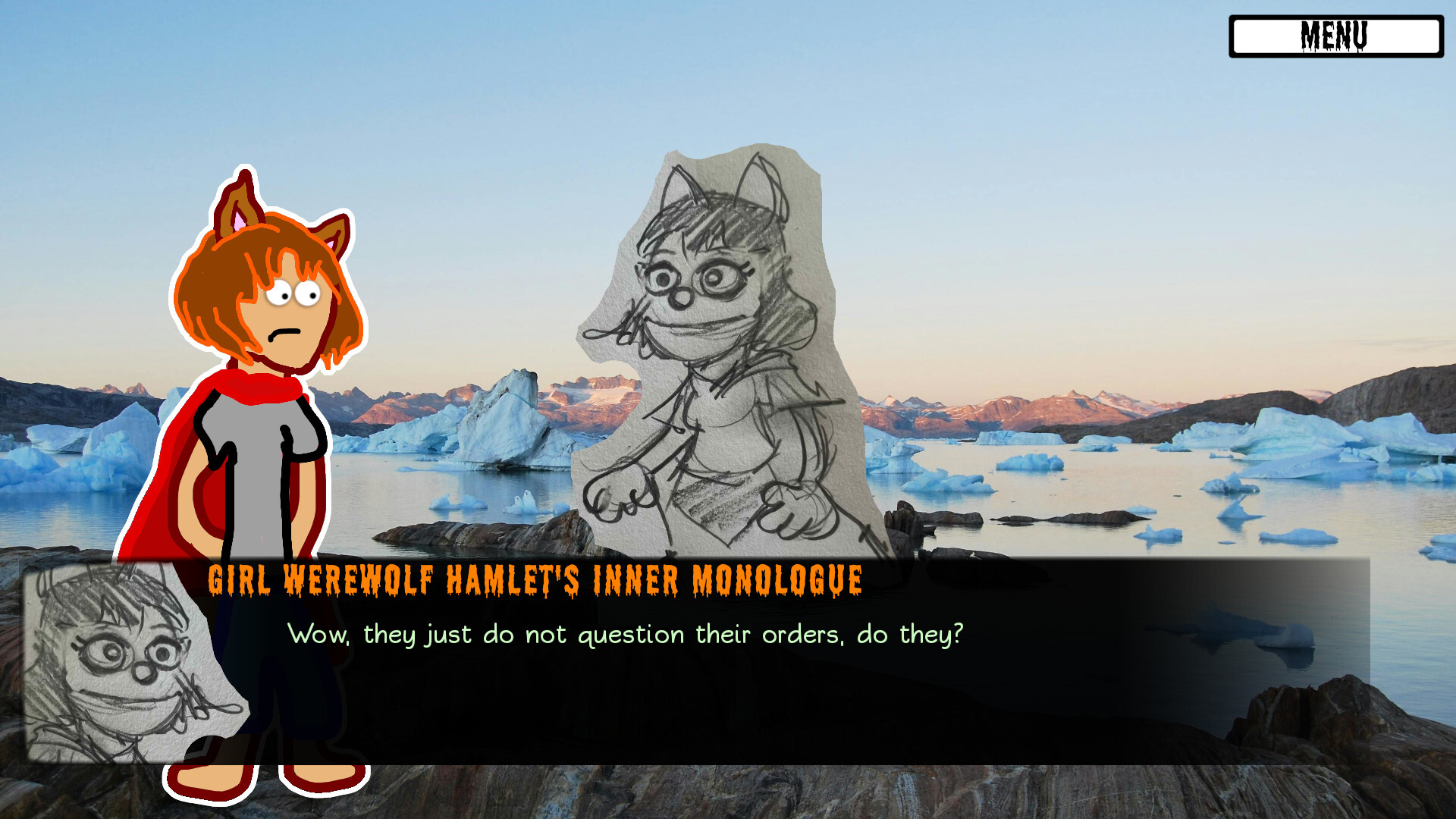 Girl Werewolf Hamlet Saves Christmas screenshot 1