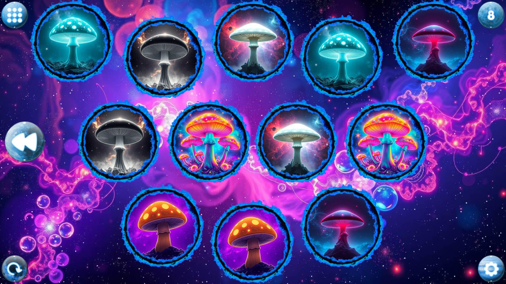 Space Memory: Mushrooms screenshot 5