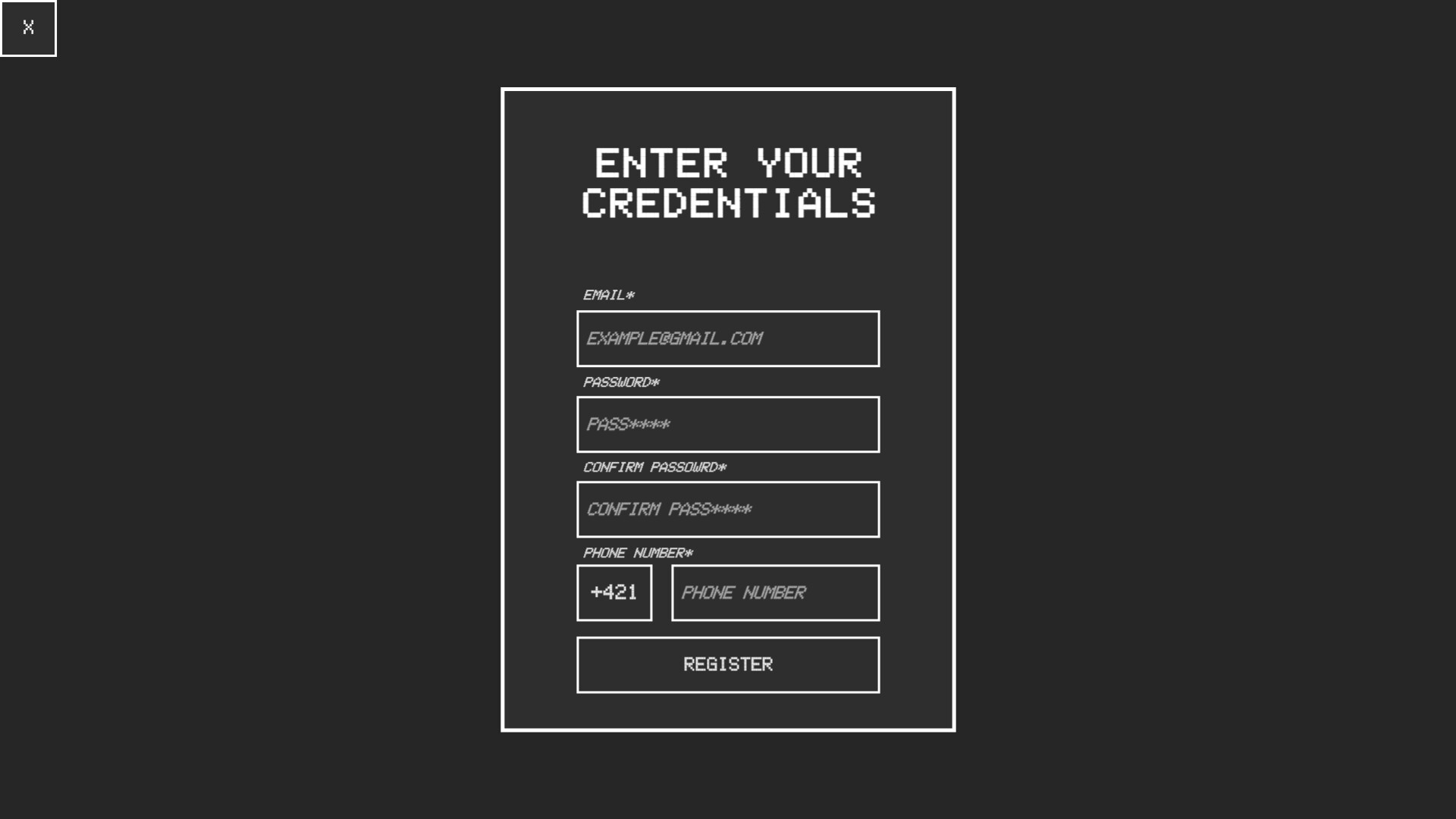 Login screenshot 1