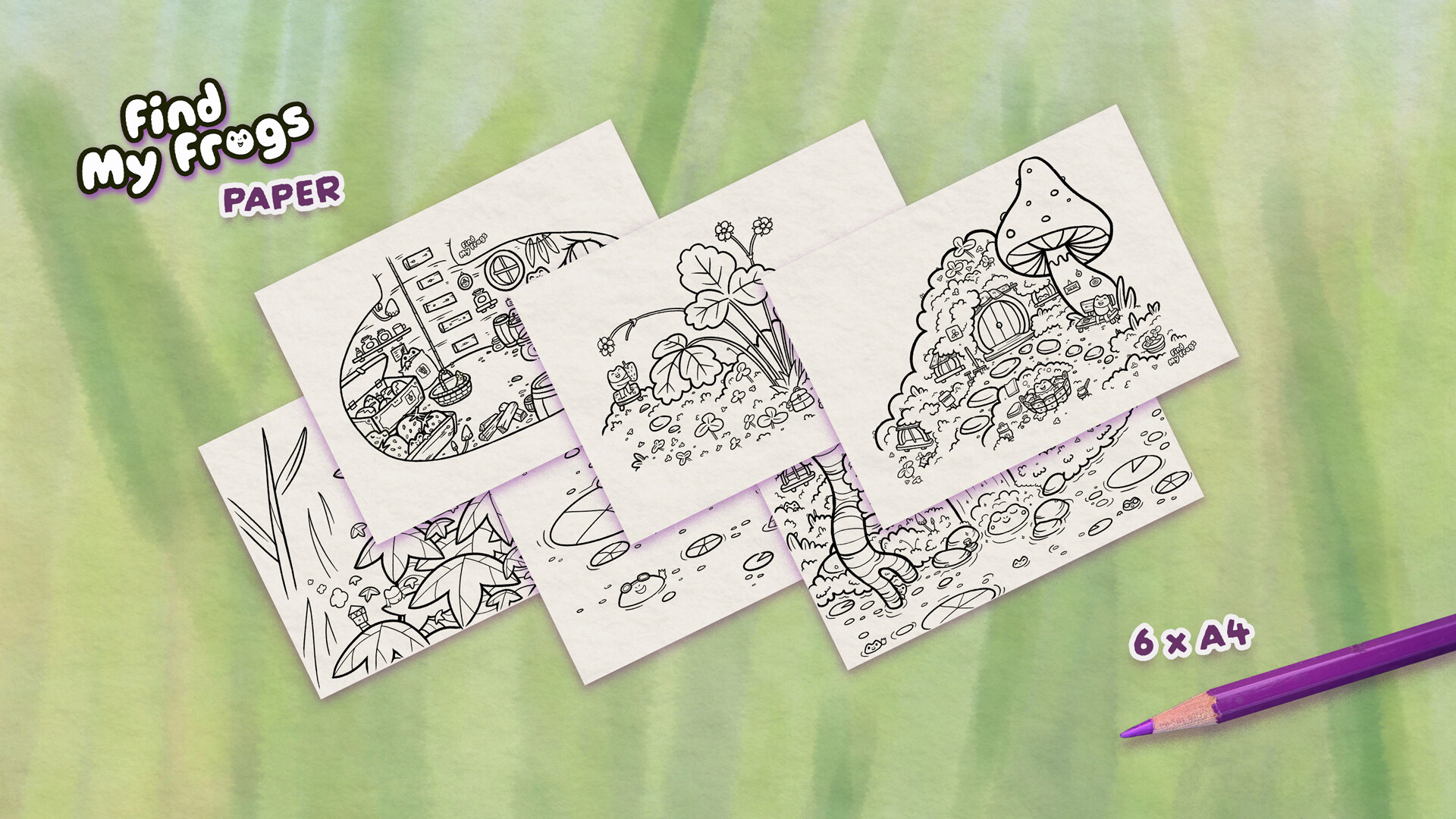 Find My Frogs - Paper screenshot 1