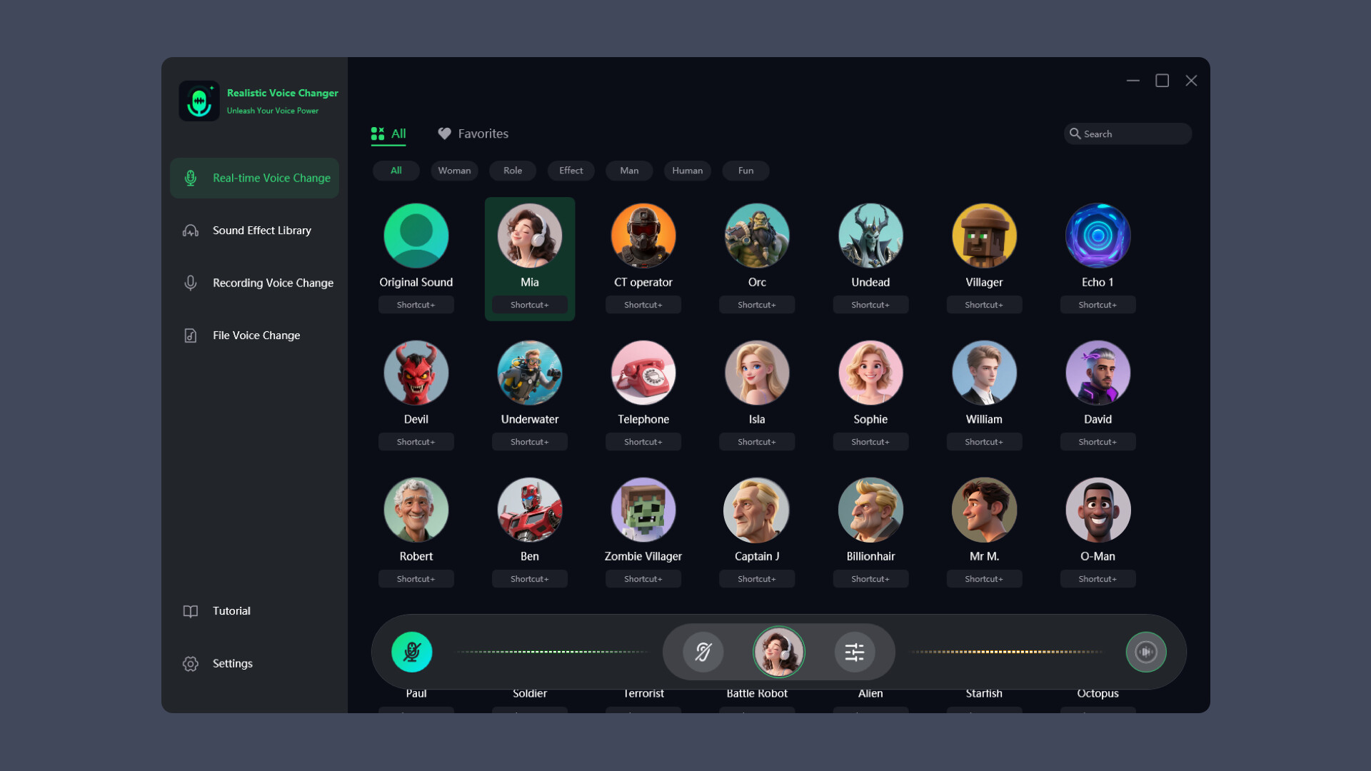 VoxMagic - Realtime Voice Changer screenshot 1