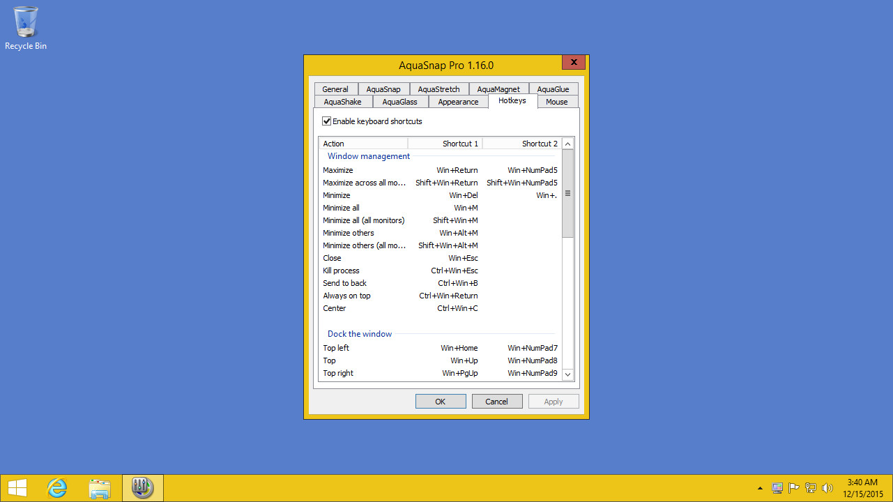 AquaSnap Window Manager screenshot 9