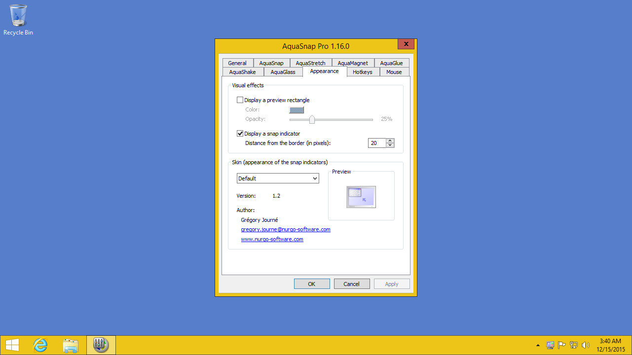 AquaSnap Window Manager screenshot 8