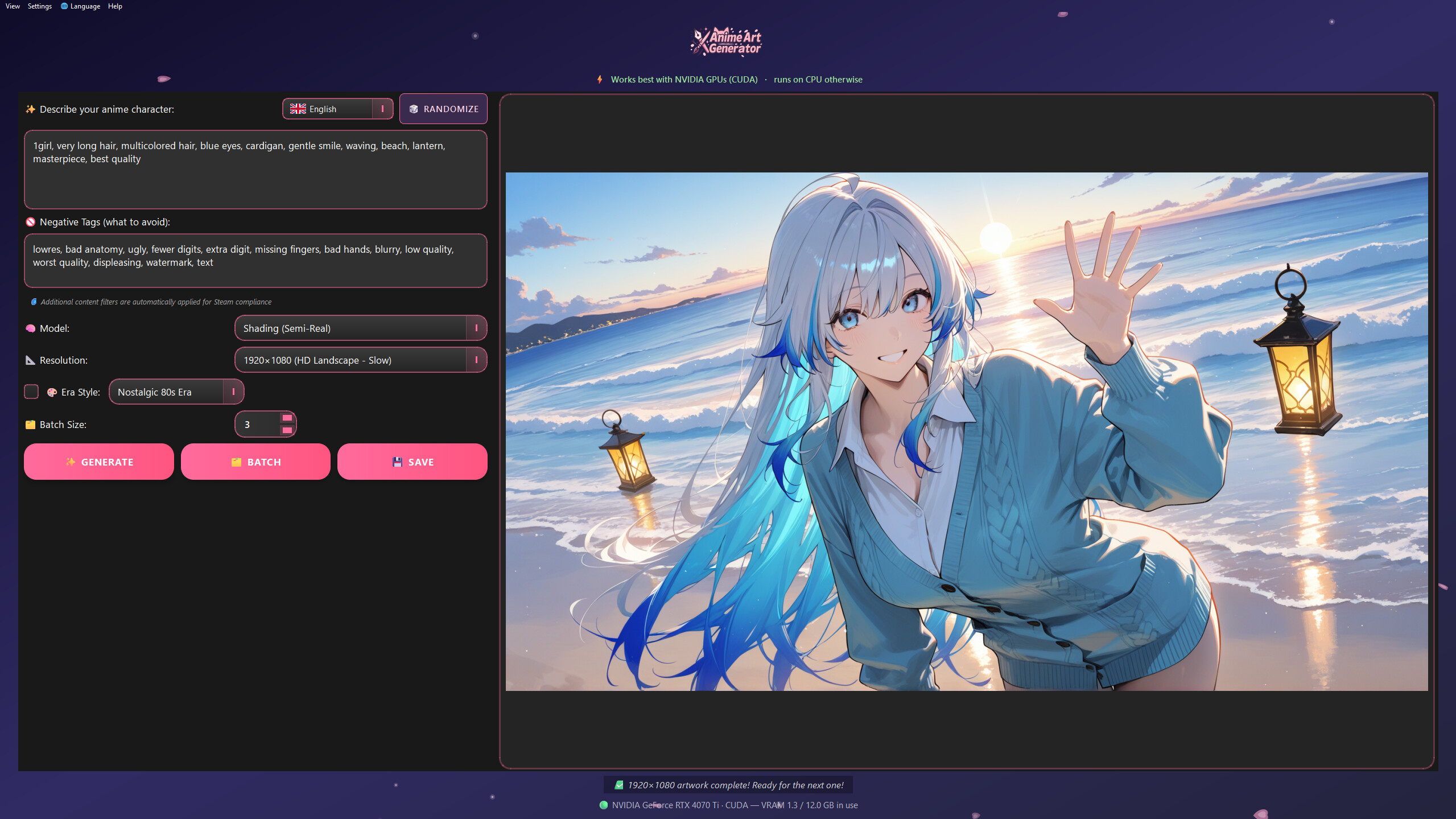 Anime Art Generator screenshot 13