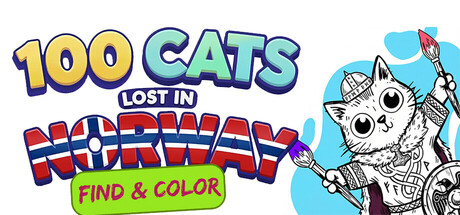 100 Cats Lost in Norway Find & Color — Steam header