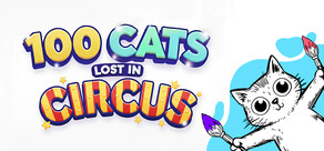 100 Cats Lost in Circus Escape Find & Color