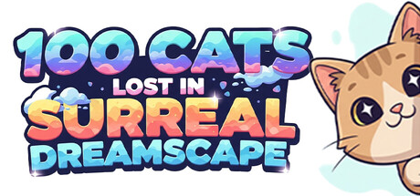 100 Cats Lost in Surreal Dreamscape Logo