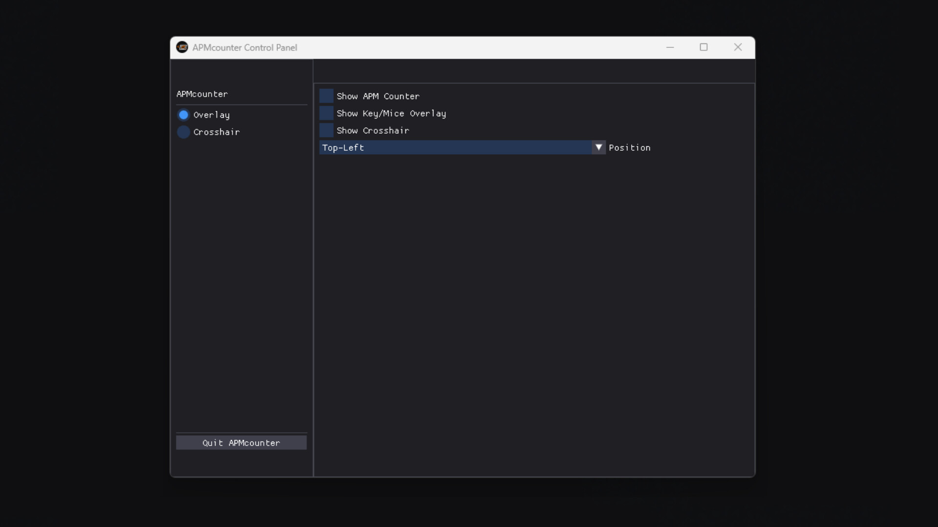 APMcounter & Crosshair screenshot 2