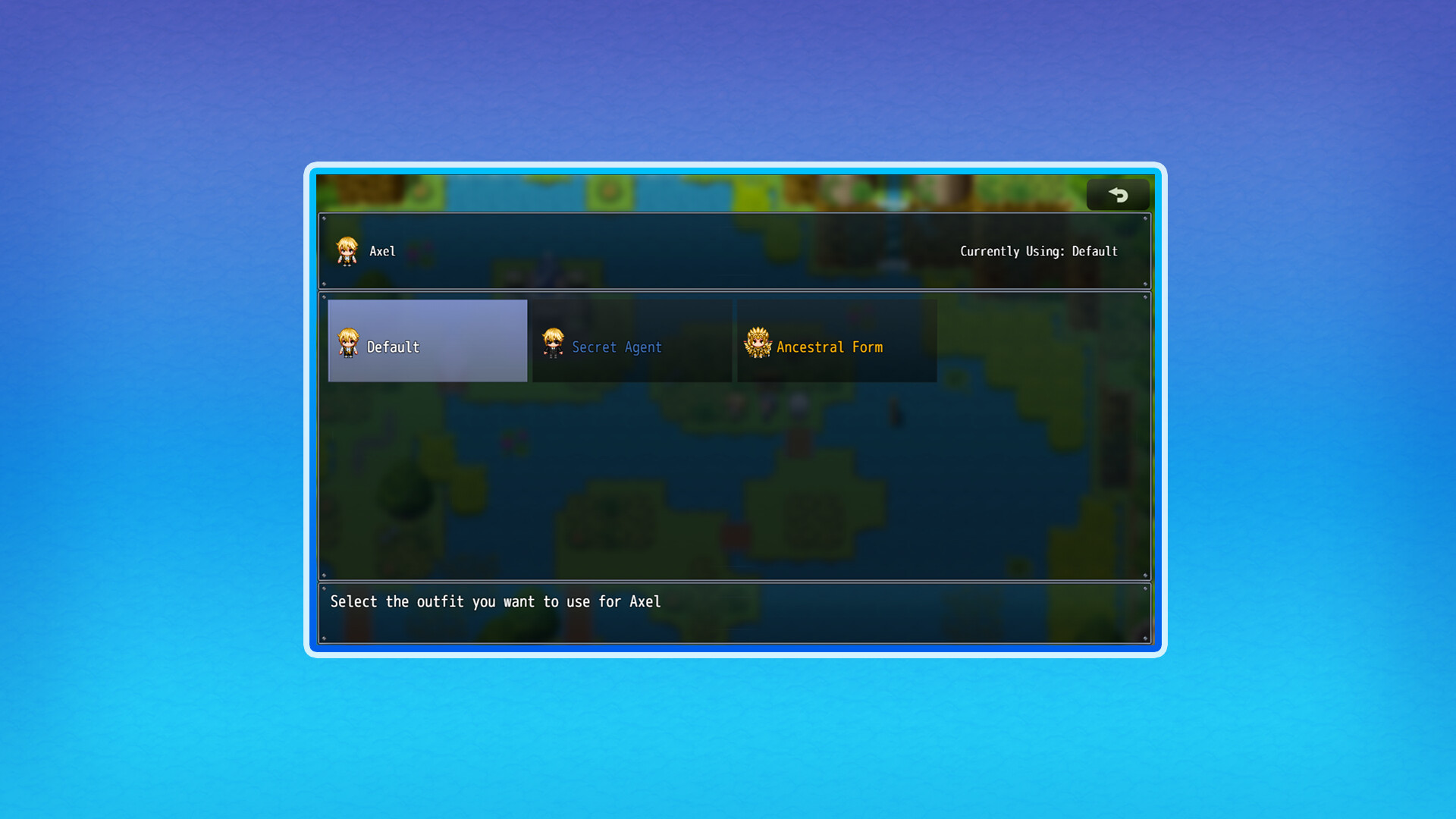 RPG Maker MZ - UNDERMAX - Multi Clothes Plugin screenshot 1