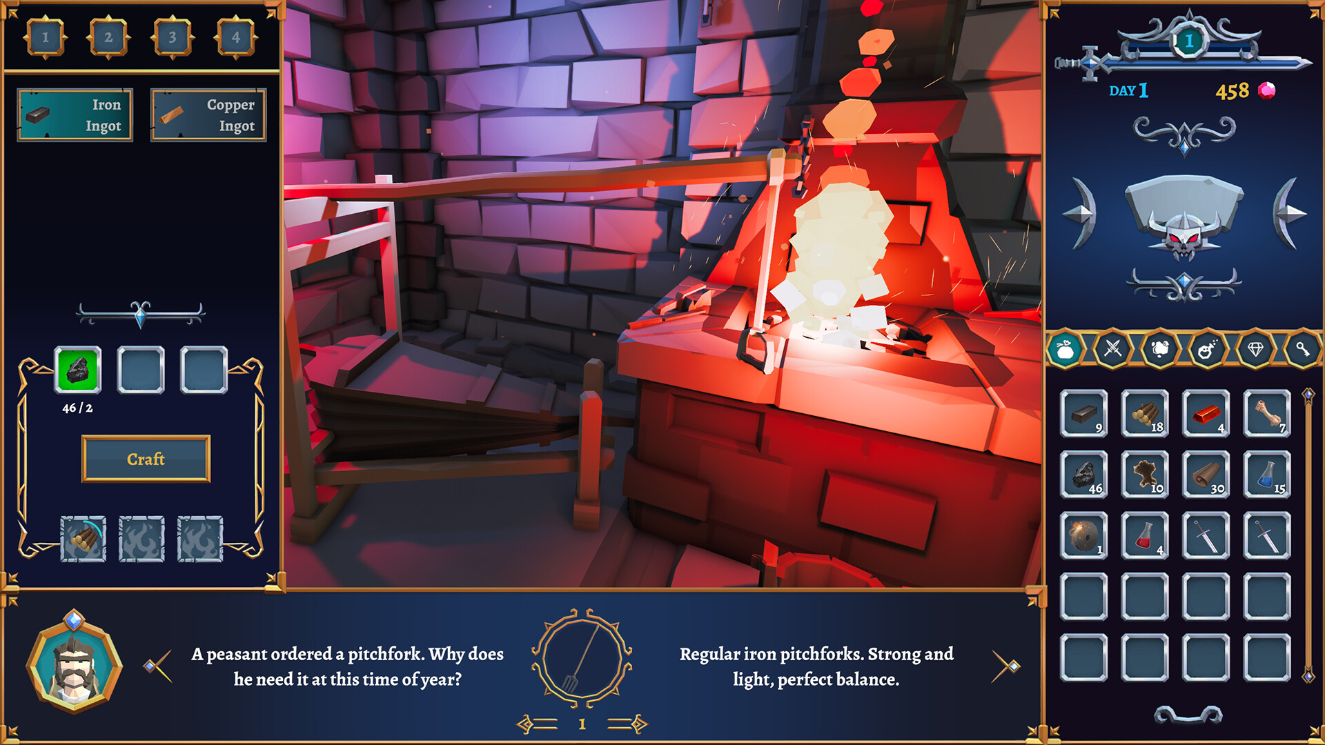 PRESENTATION - Dungeon Forge 4 Dungeon Forge - commandes