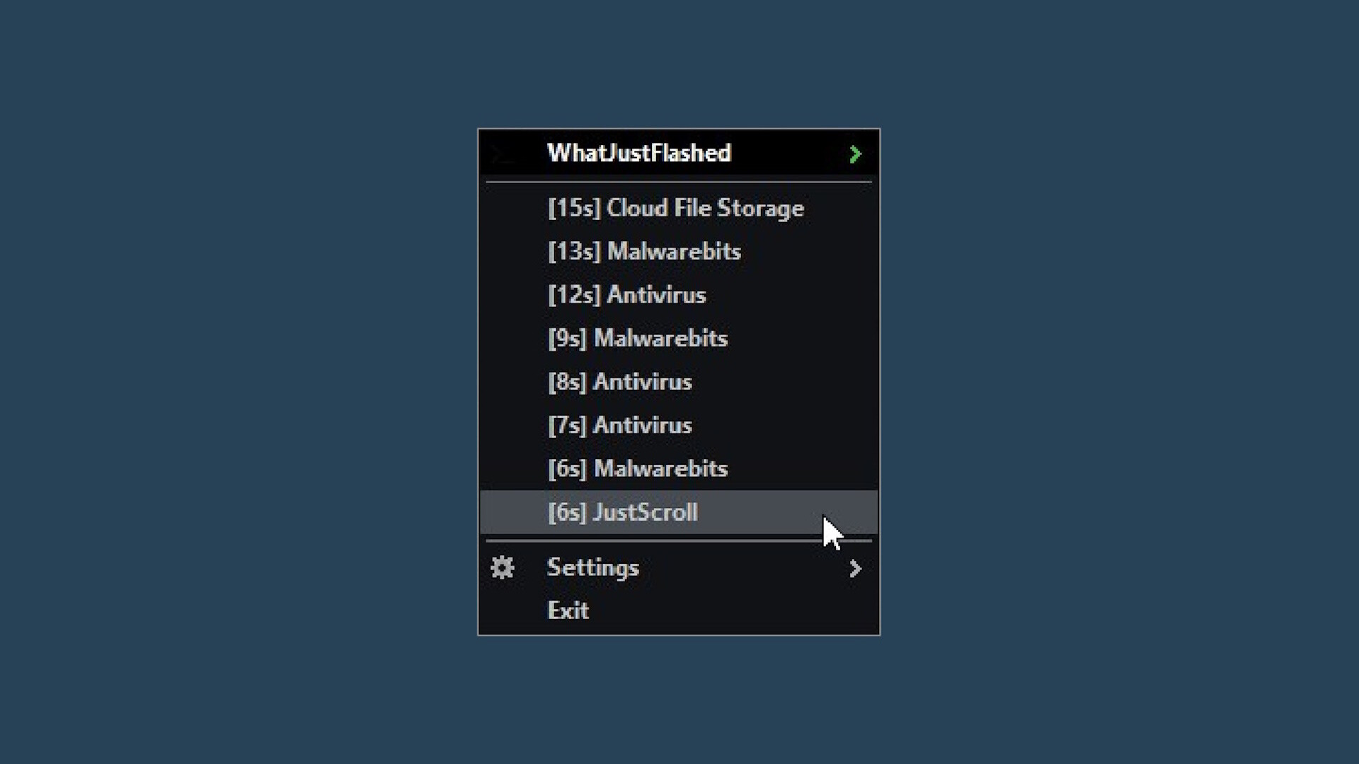 WhatJustFlashed screenshot 2