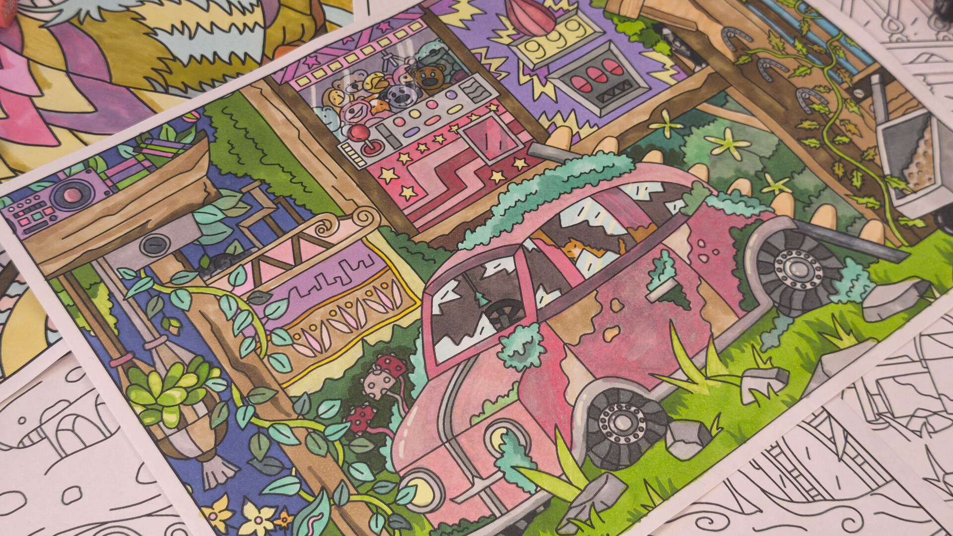 FIND KITTENS 5: Magic Tree - Coloring Book screenshot 5