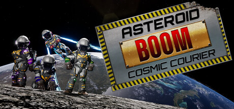 Asteroid Boom Cosmic Courier — Steam header