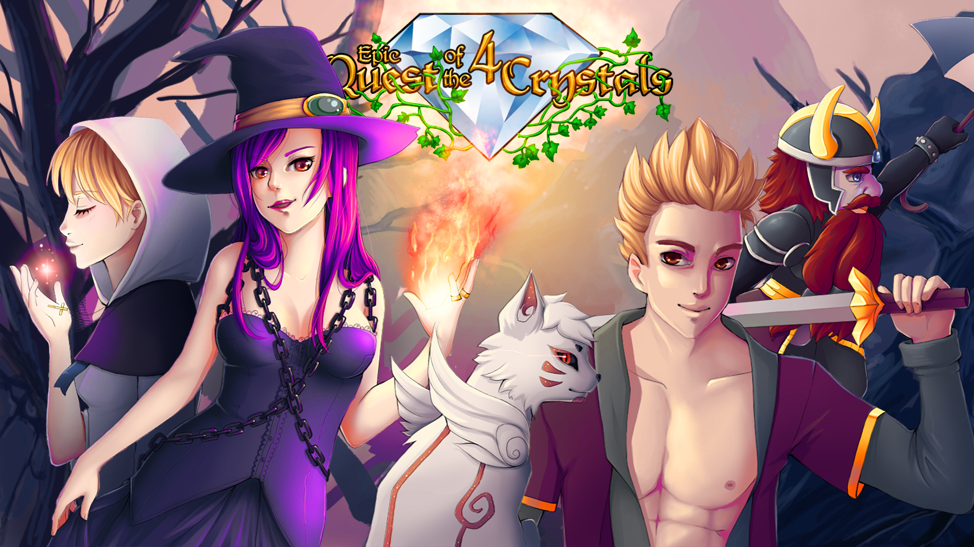Epic Quest of the 4 Crystals screenshot 1