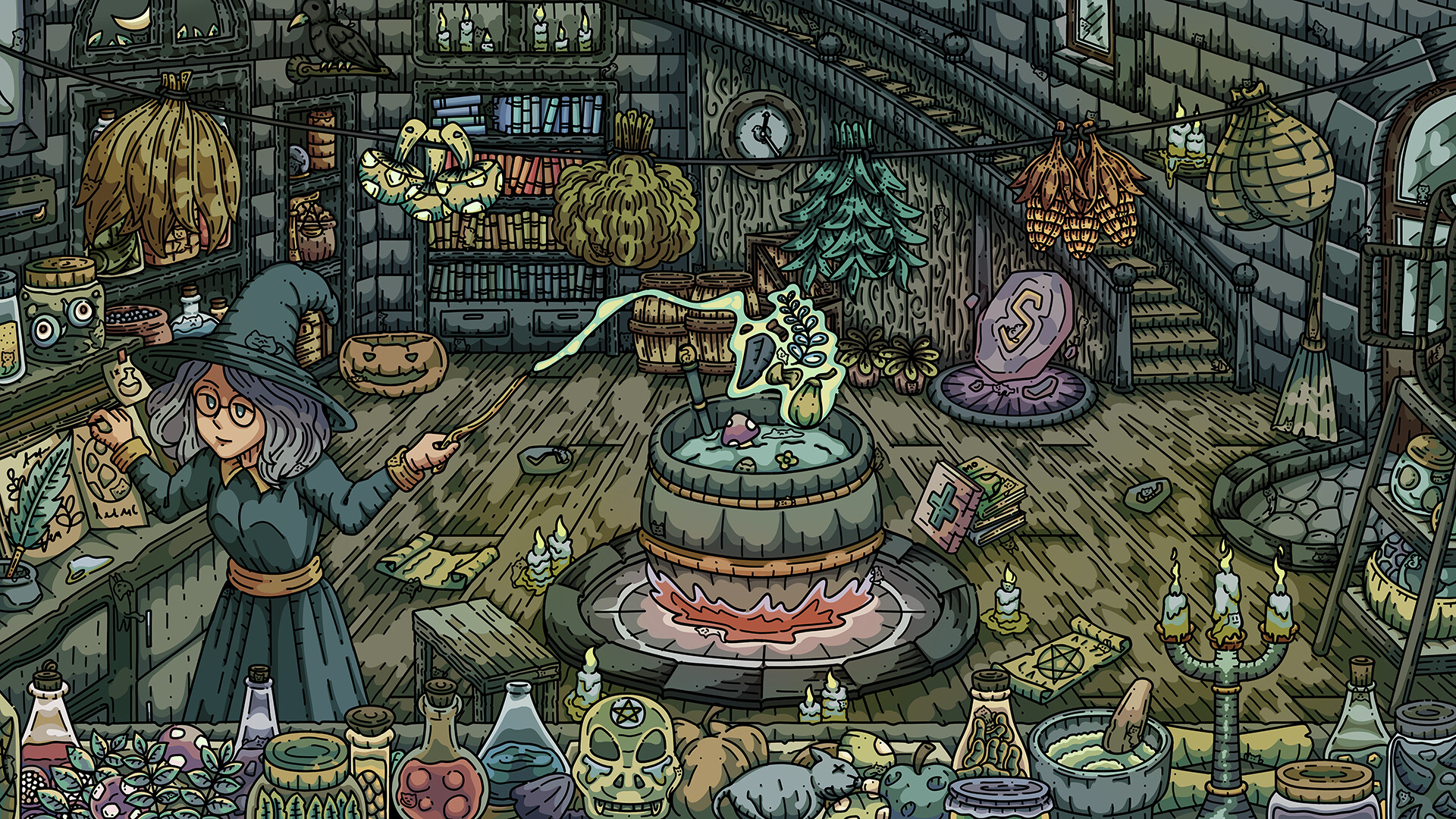 100 Witch Cats  - Artbook screenshot 1