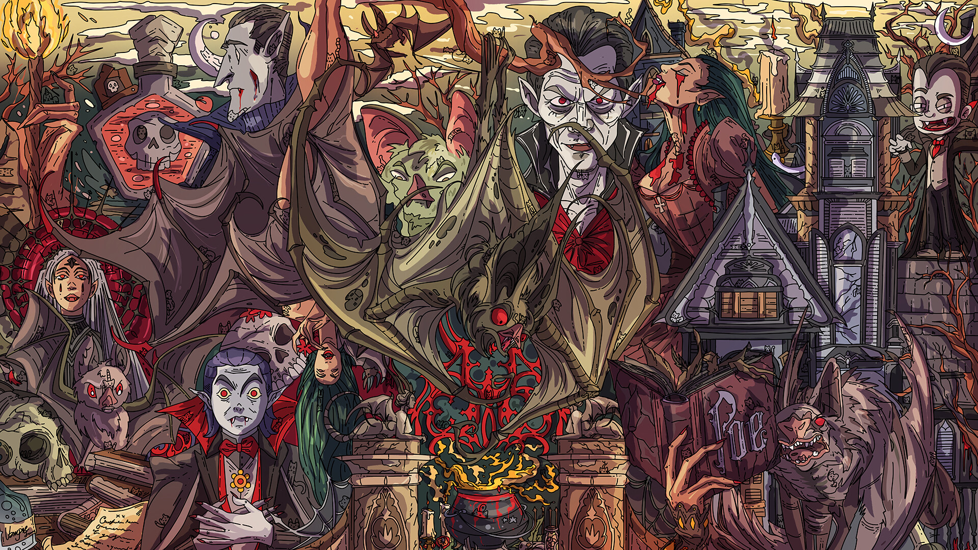 100 Vampire Cats  - Artbook screenshot 2