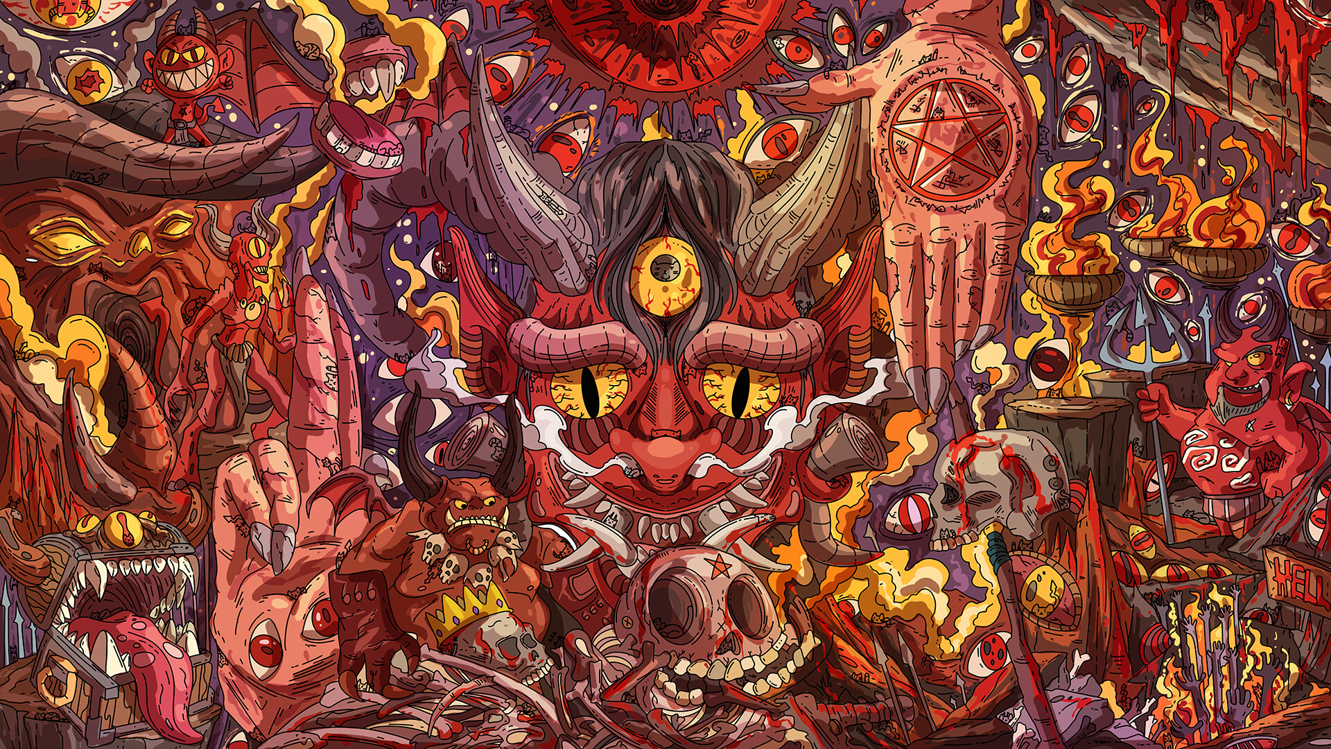 100 Demon Cats - Artbook screenshot 1