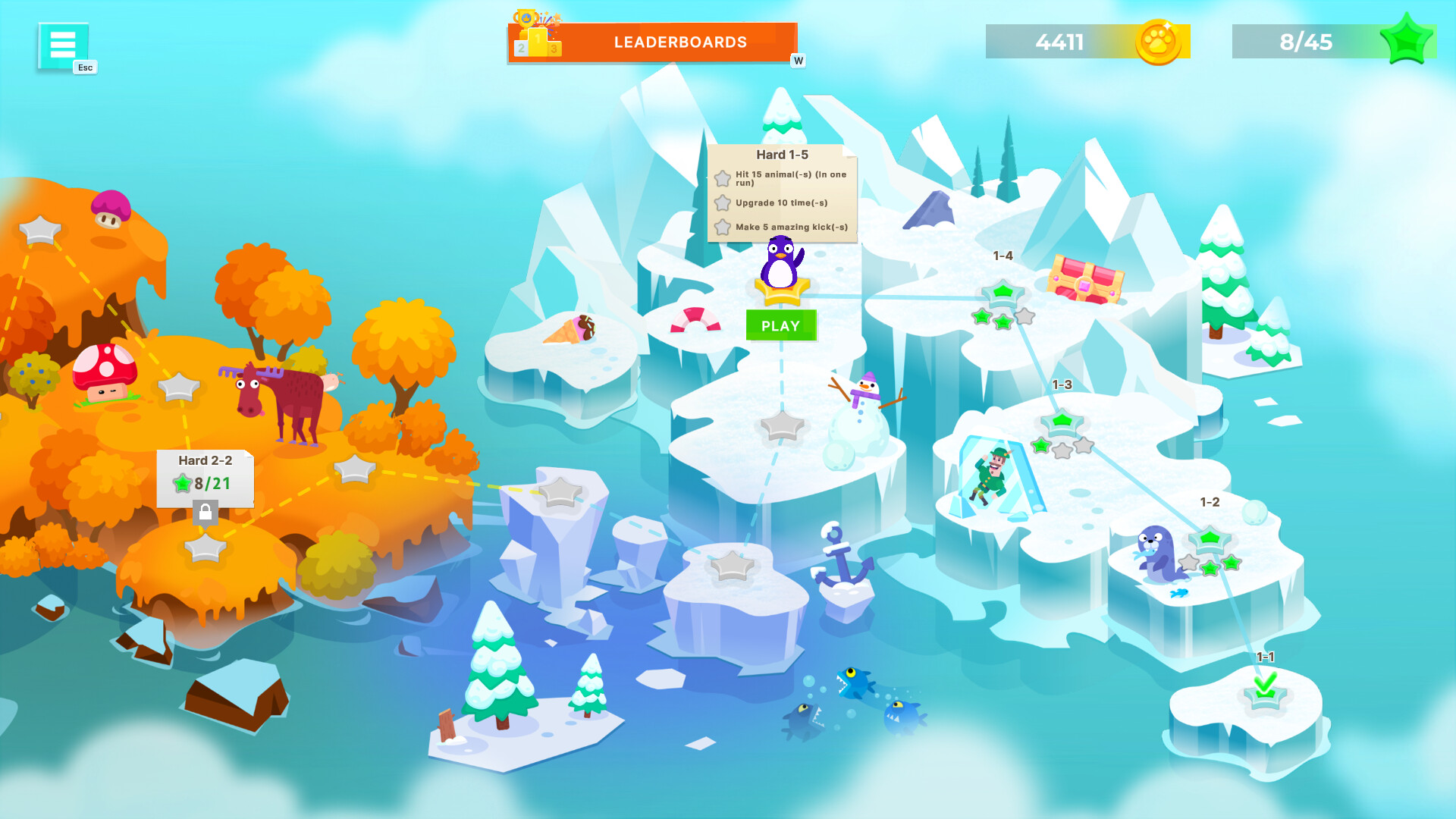 Bouncemasters 2: Pengu Throw screenshot 1