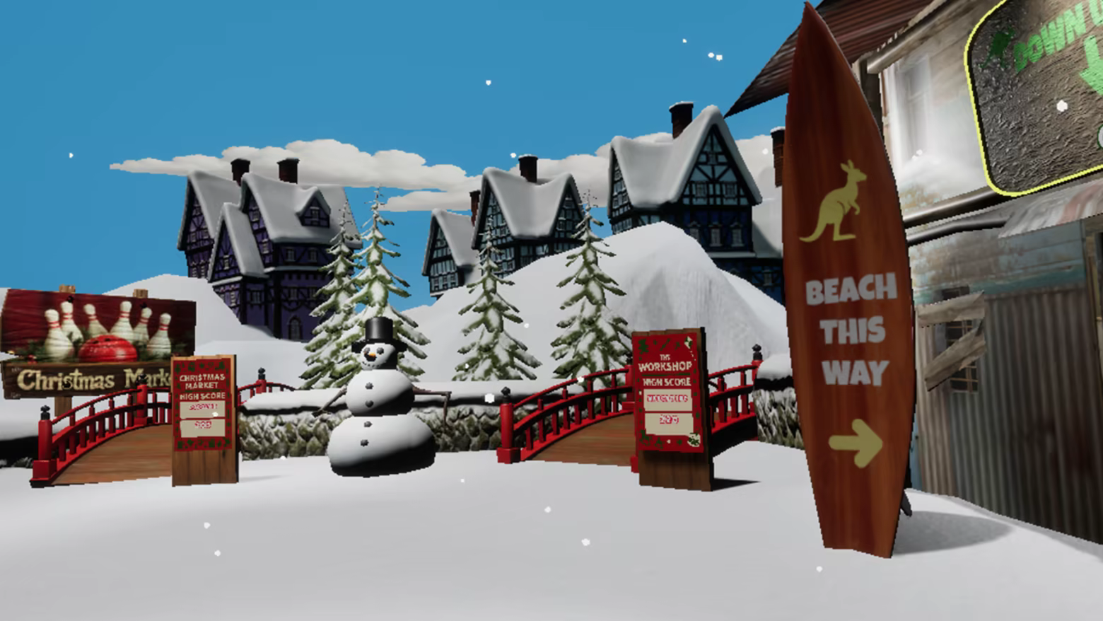 From winter wonderland to hot summer beach