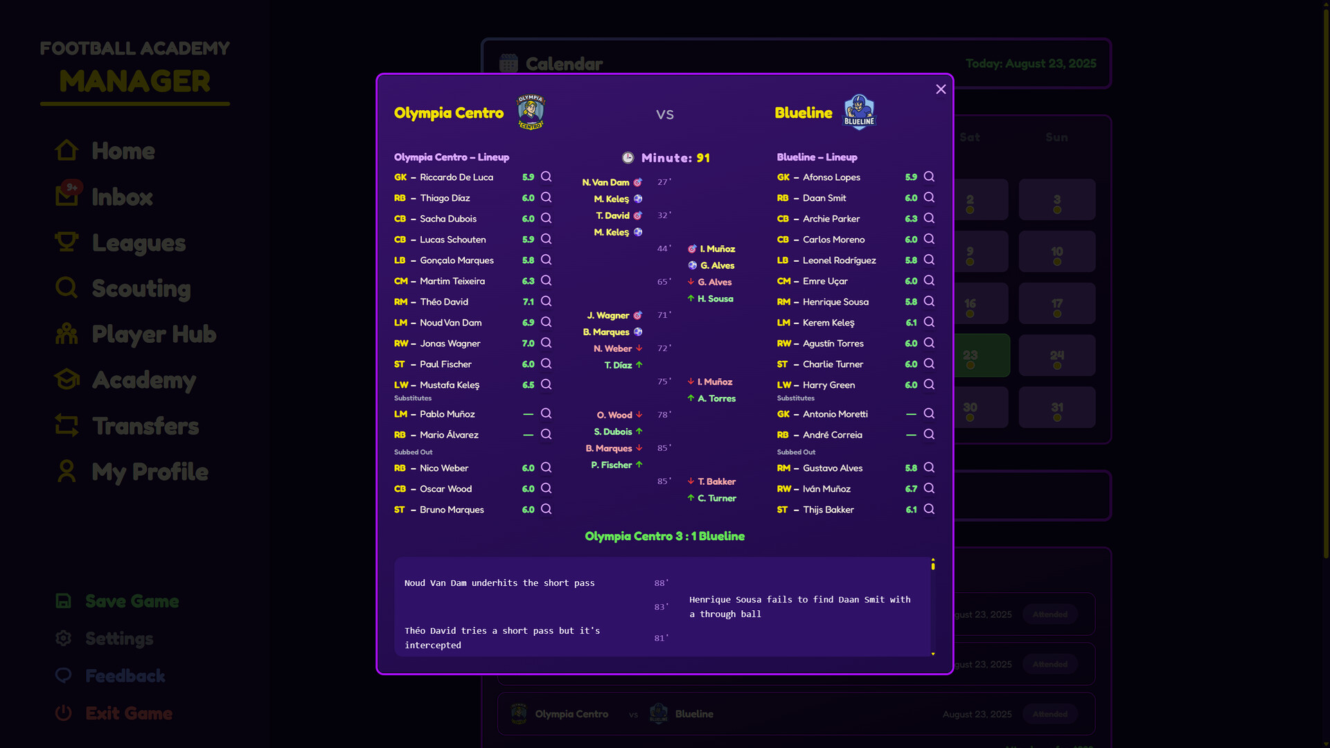Football Academy Manager Demo