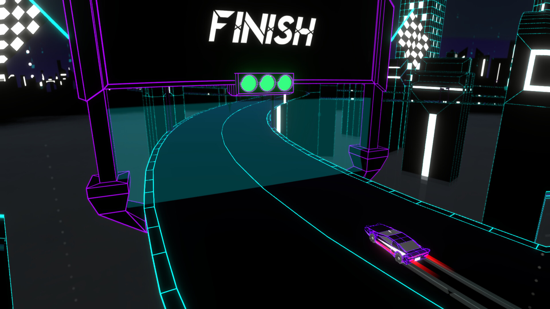Wireframe: Racing screenshot 1