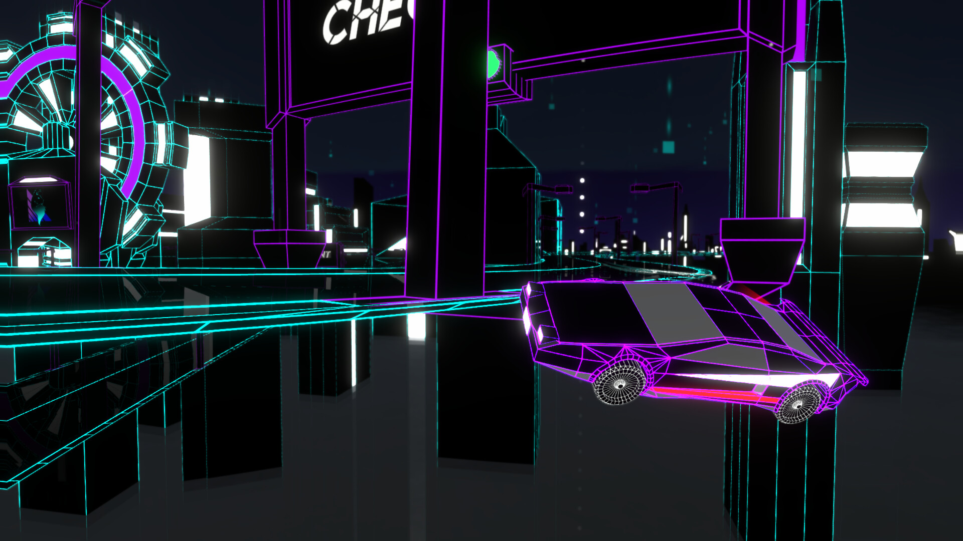 Wireframe: Racing screenshot 3
