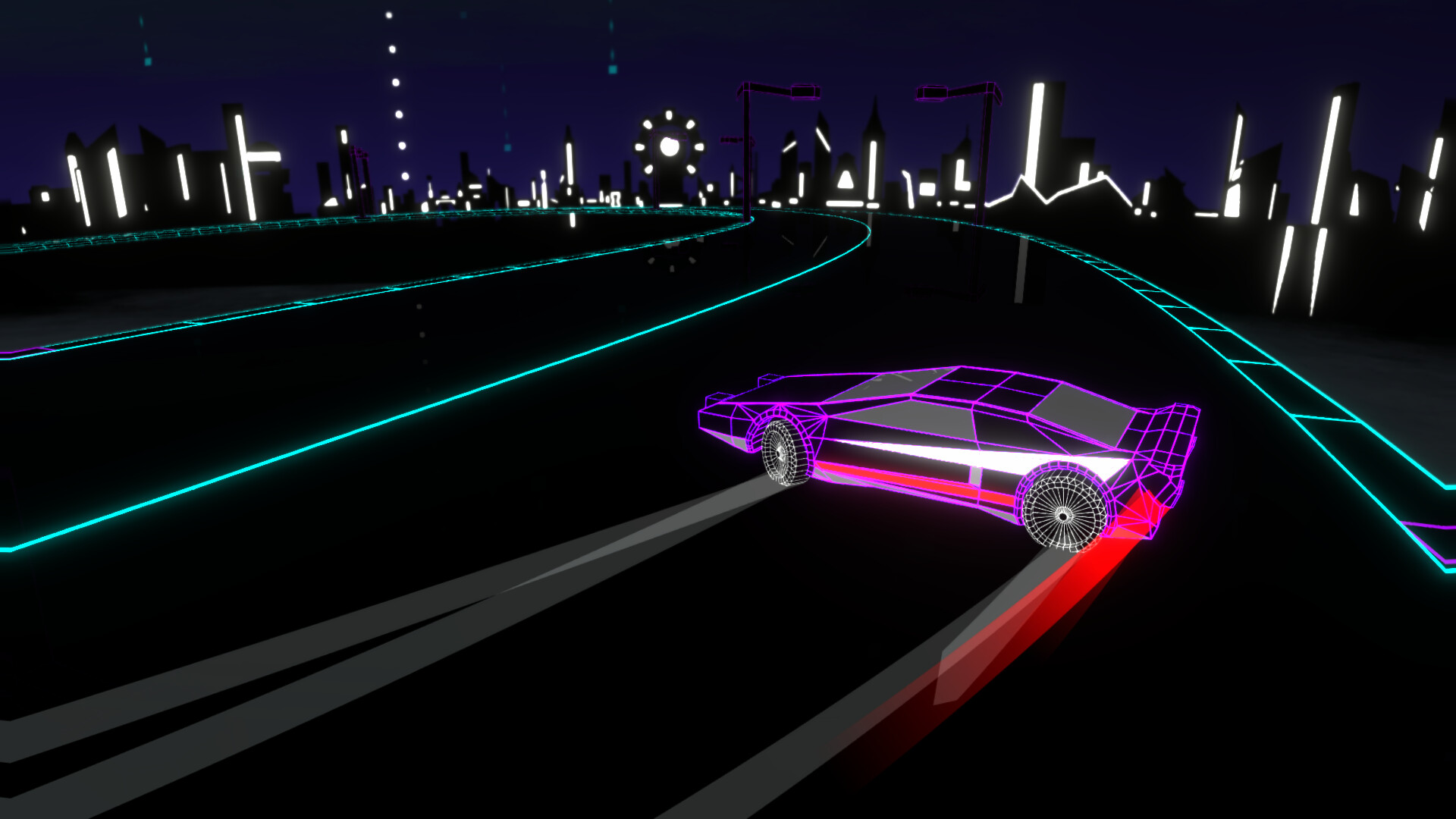 Wireframe: Racing screenshot 5