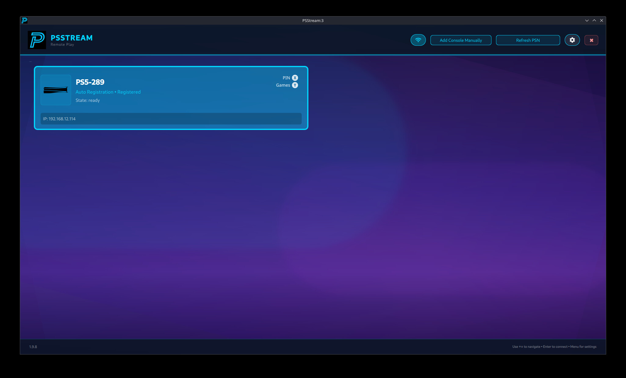 PSStream screenshot 1