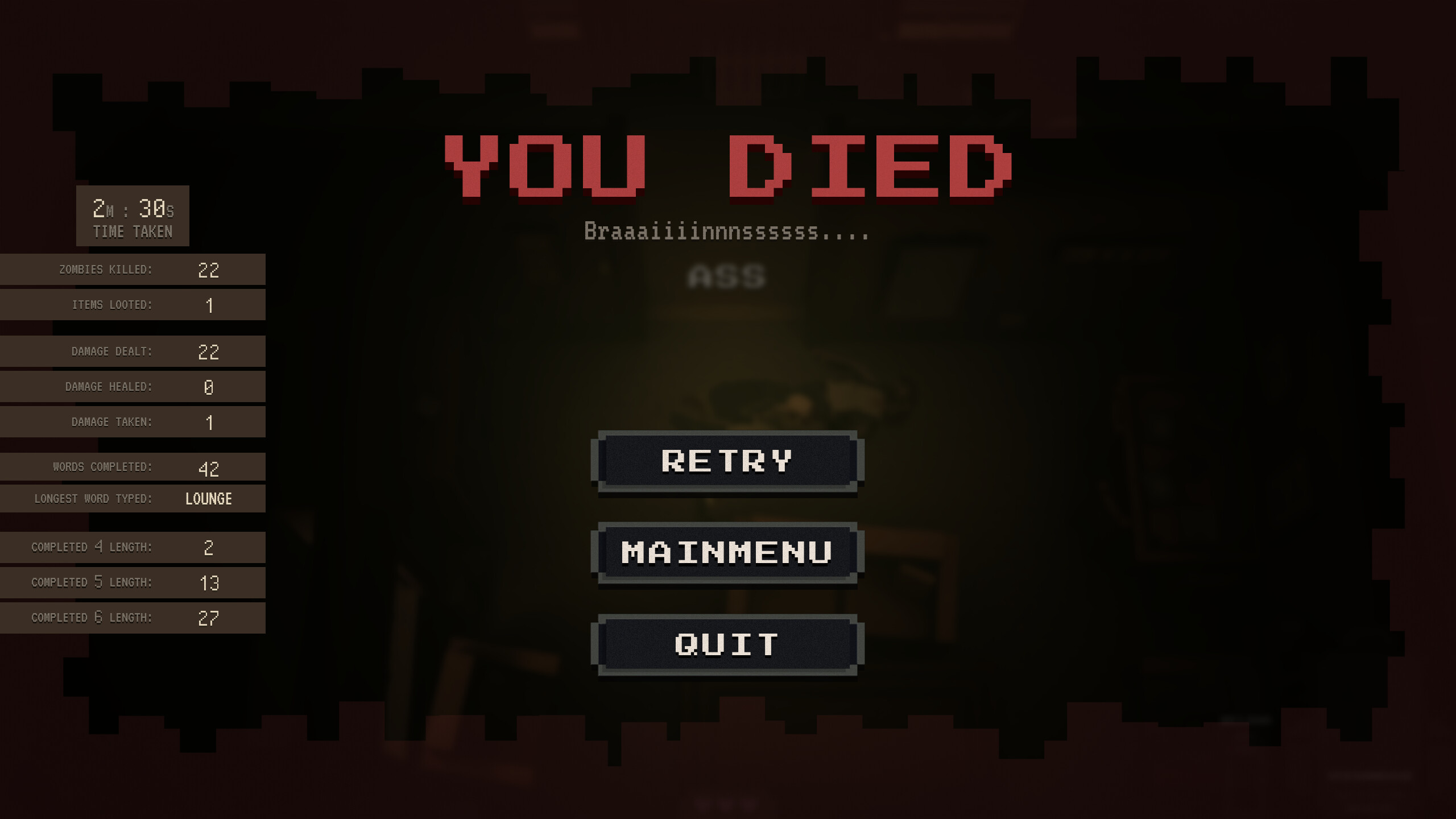 Zombie Typing screenshot 5