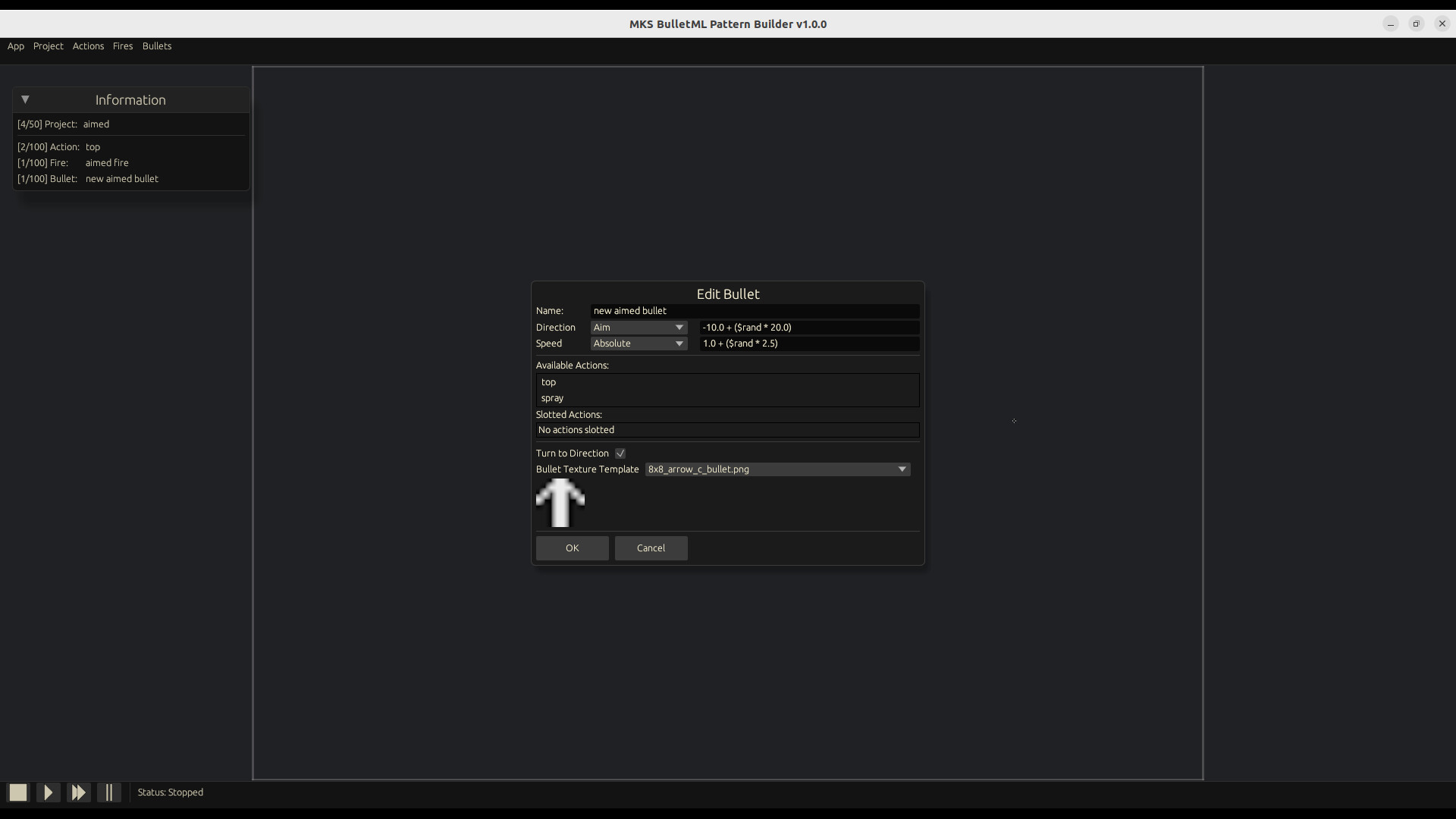 MKS BulletML Pattern Builder screenshot 4