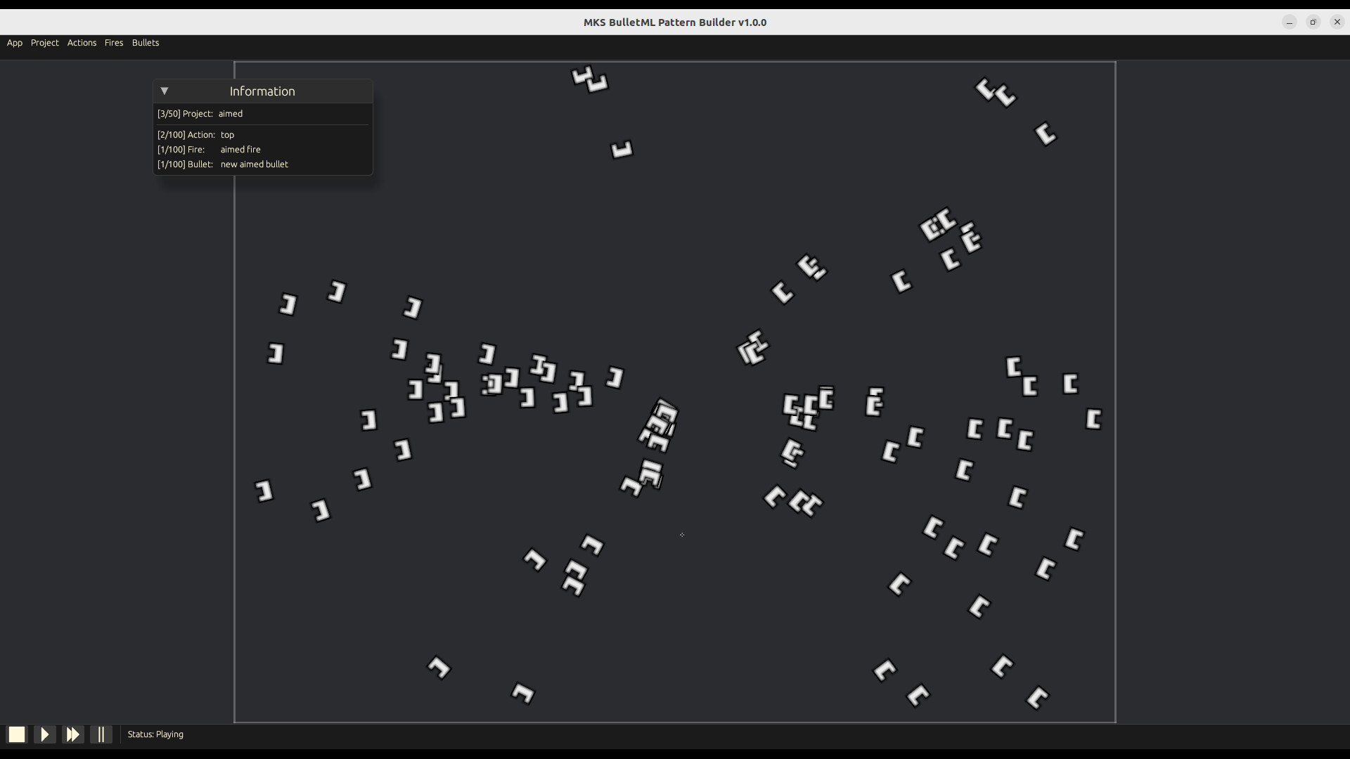 MKS BulletML Pattern Builder screenshot 1