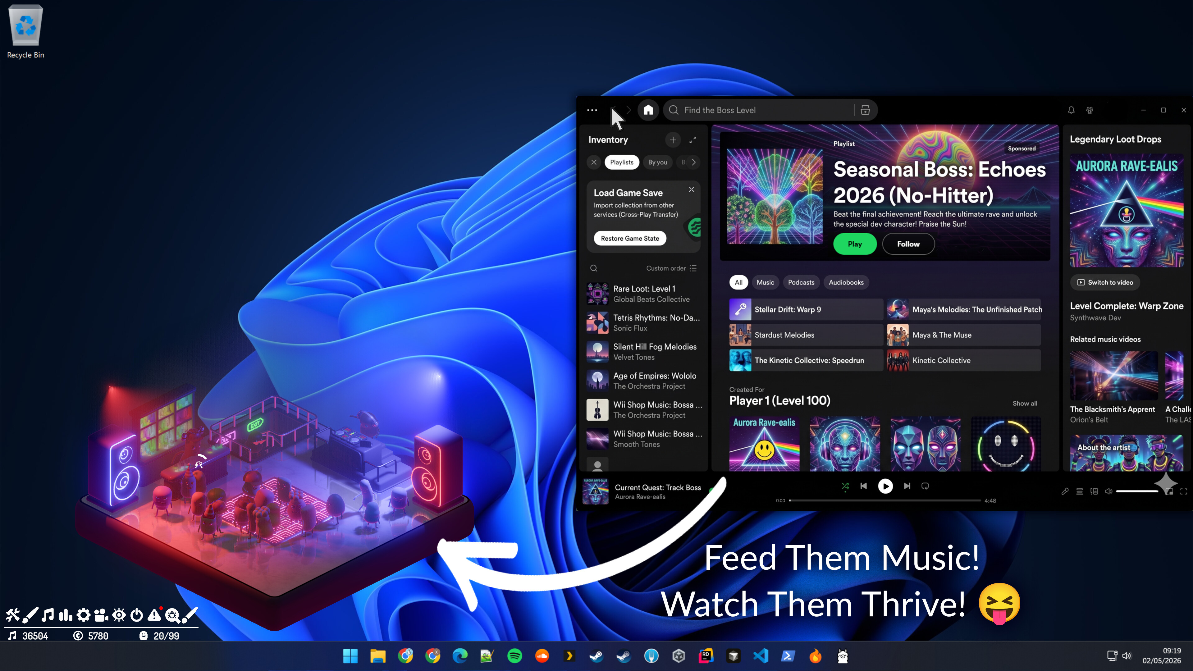 Desktop Rave screenshot 1