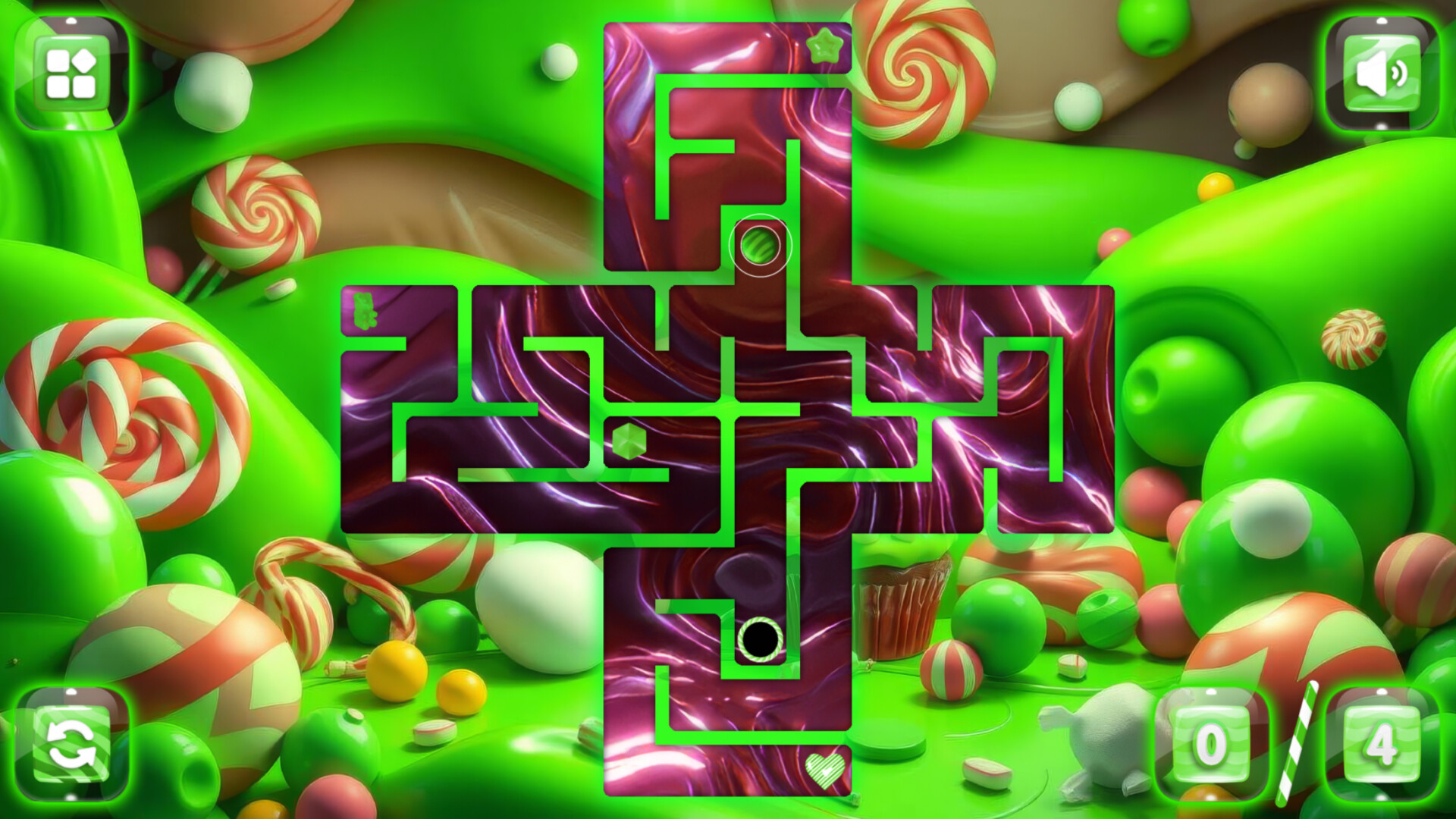 Poupa 72% em Sweetie Candy Maze: Green Apple no Steam
