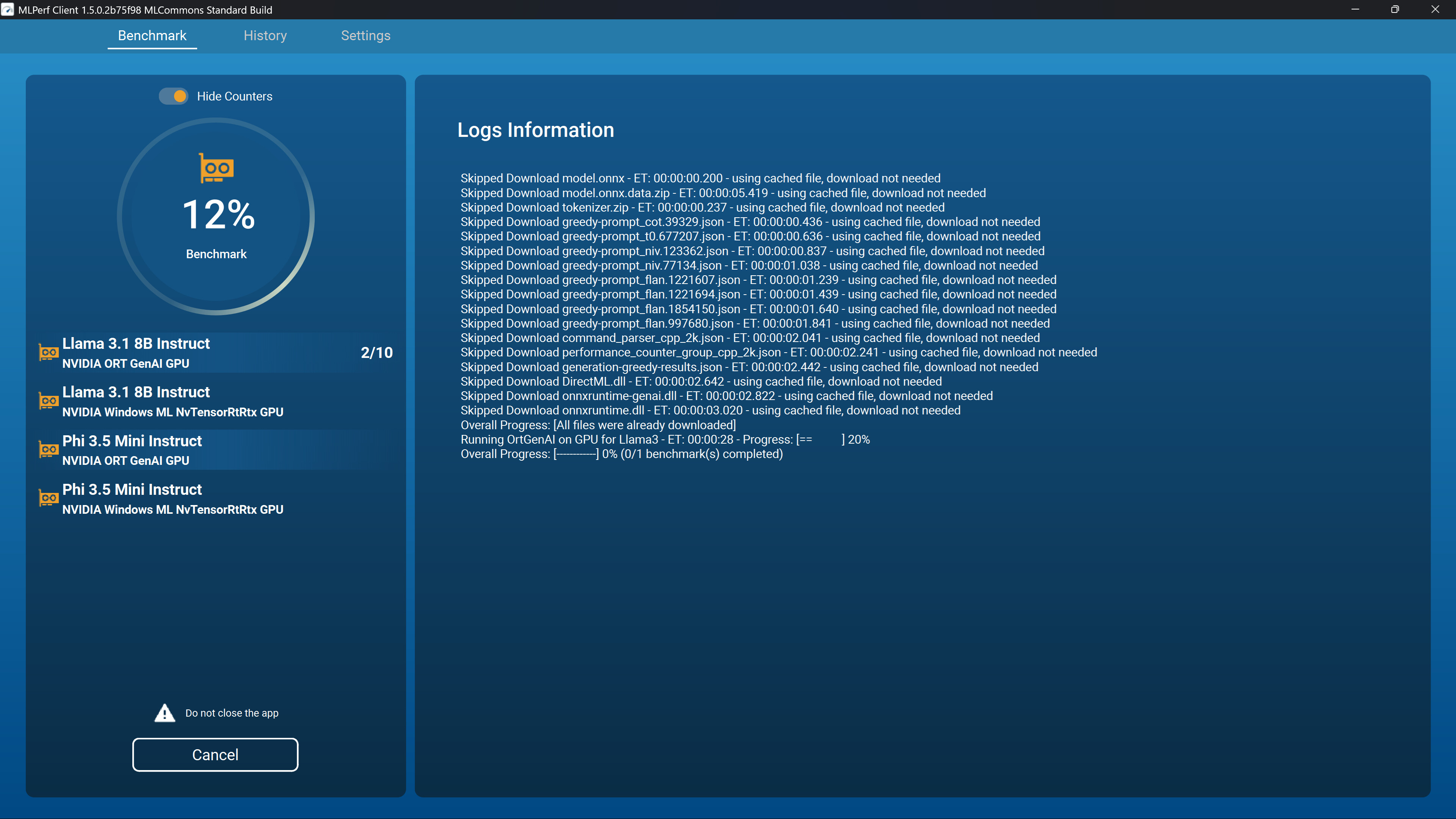 MLPerf Client screenshot 5