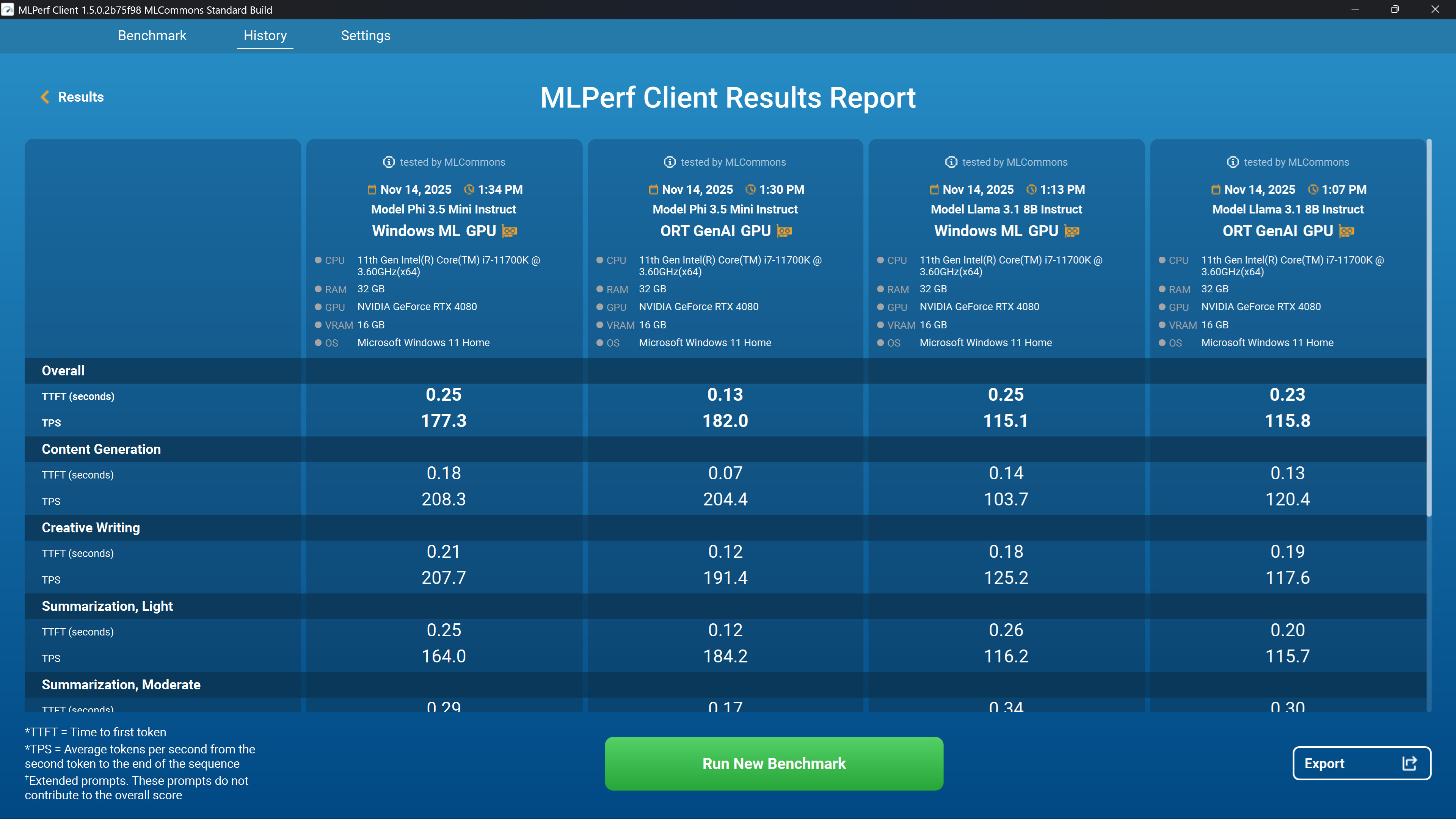 MLPerf Client screenshot 3
