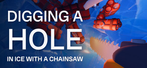 Digging A Hole In Ice With A Chainsaw