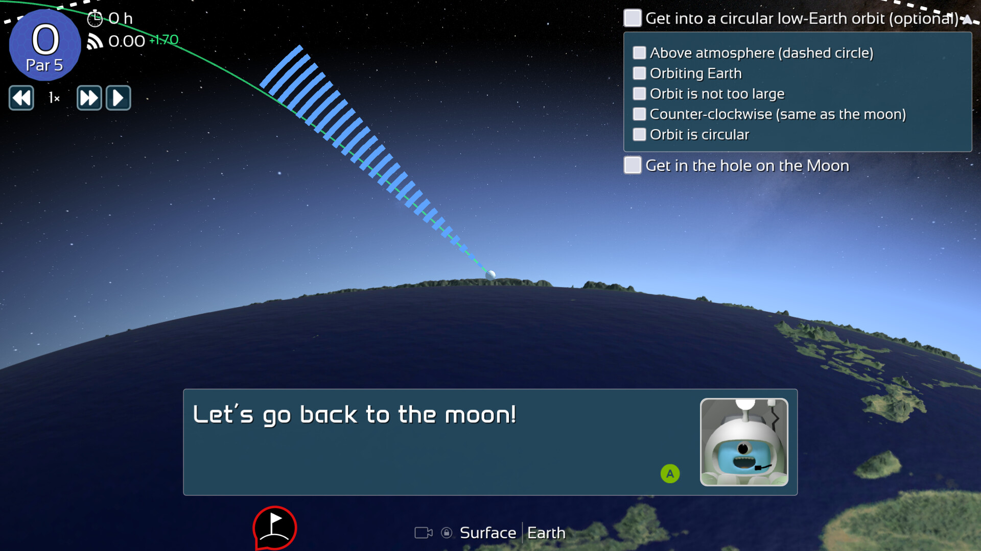 Celestial Golf screenshot 2