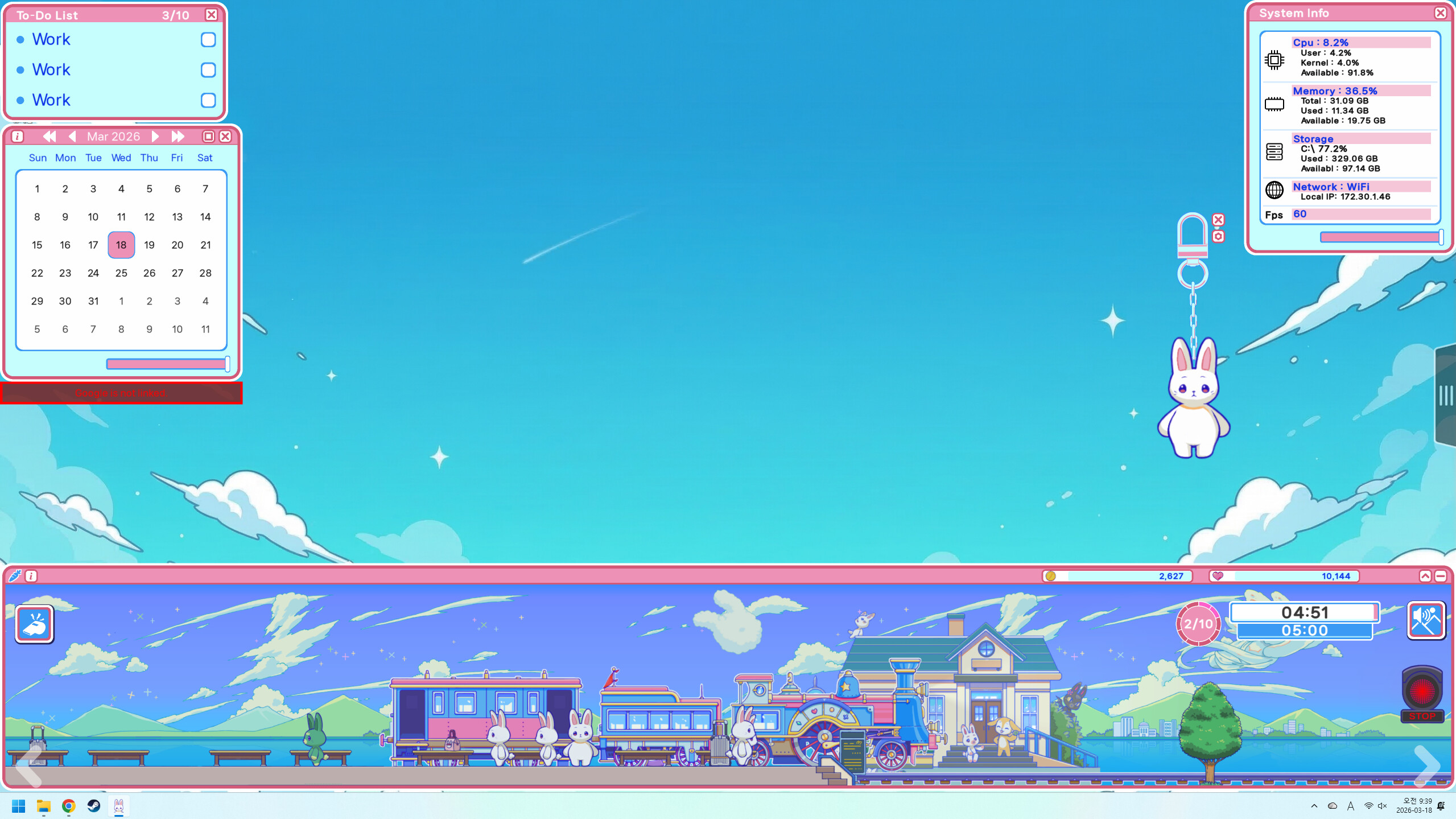 PomoTrain: Rabbit Town screenshot 5