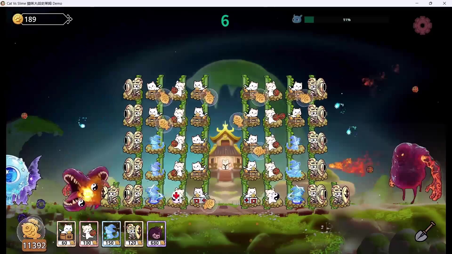 Cat Vs Slime 猫咪大战史莱姆 screenshot 2