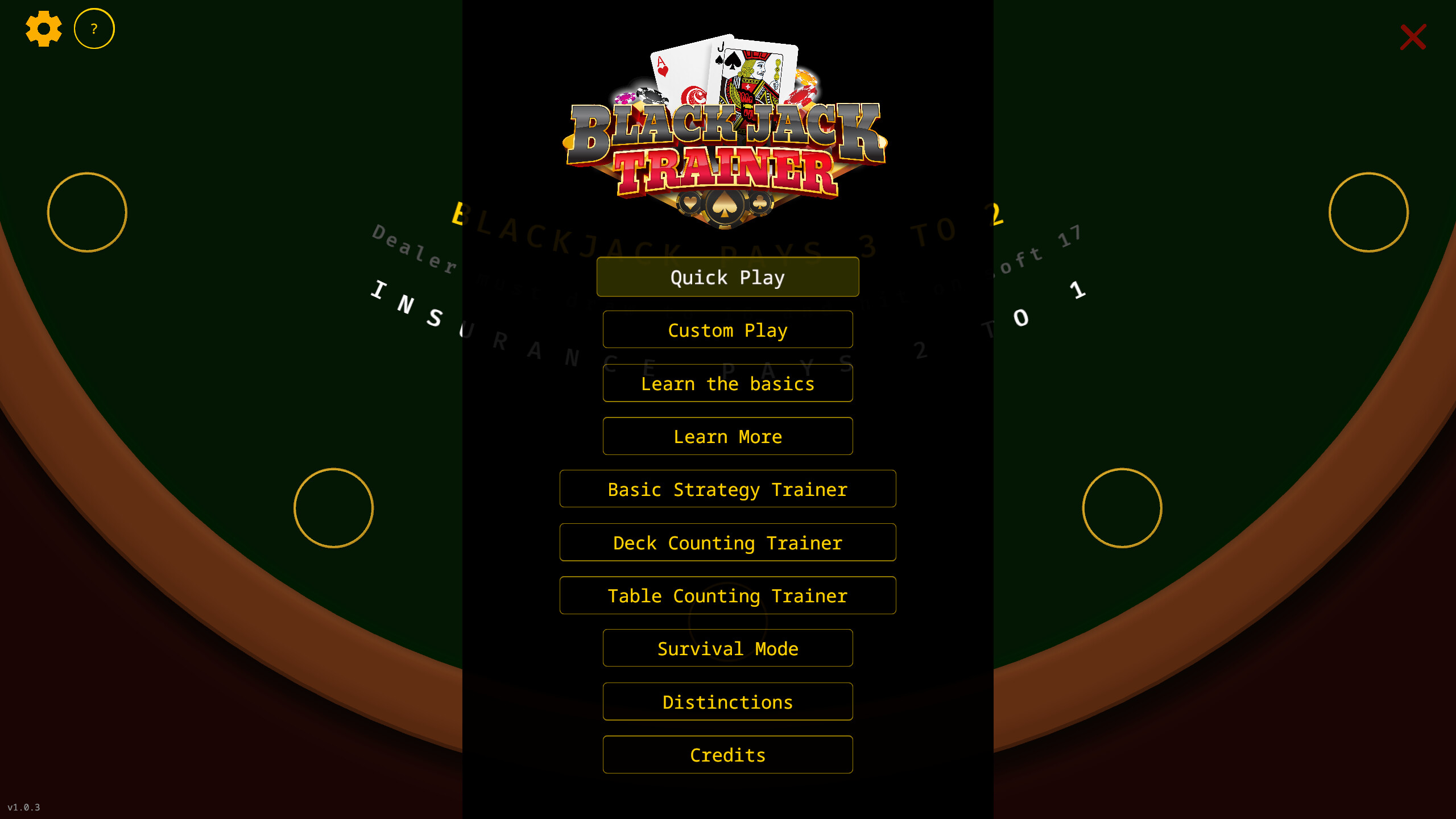 Blackjack Trainer screenshot 1