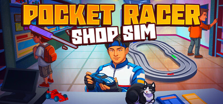 Pocket Racer Shop Sim — Steam header