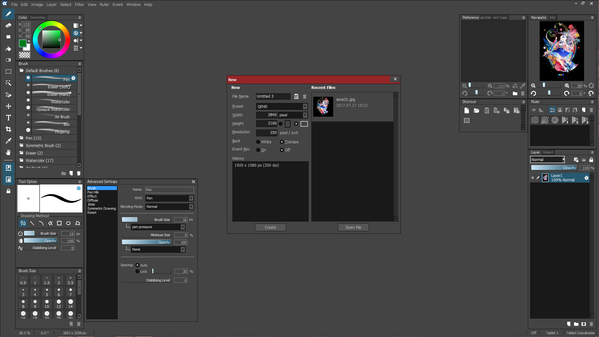 openCanvas 7 screenshot 2