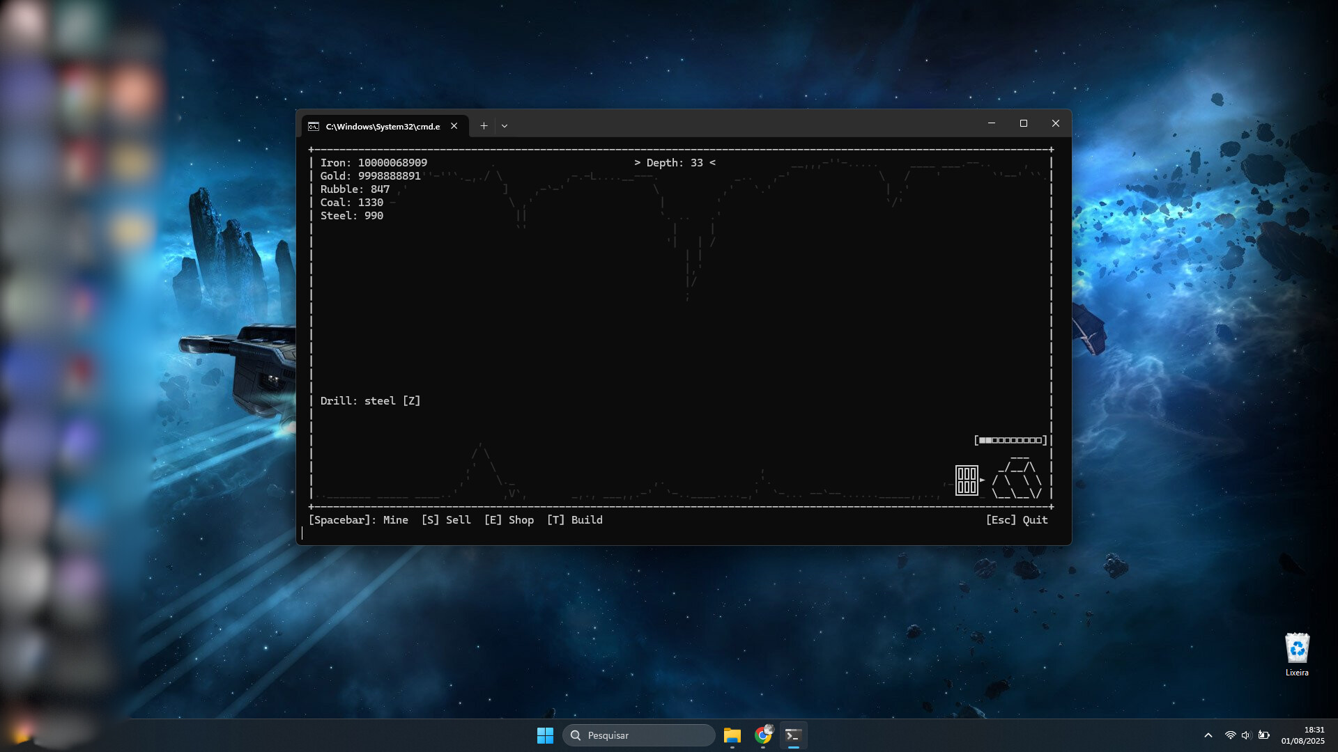 Terminal Descent Demo