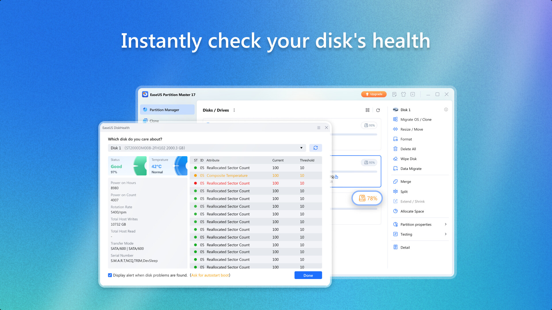 EaseUS Partition Master screenshot 2