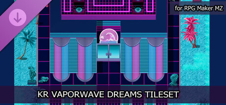 RPG Maker MZ - KR Vaporwave Dreams Tileset